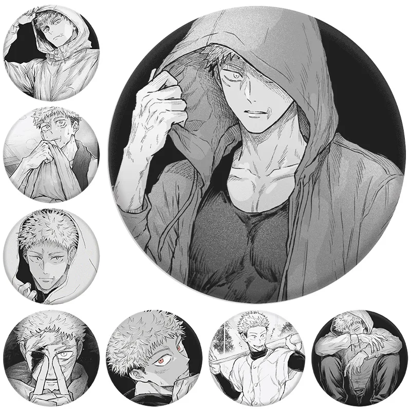 

Jujutsu Kaisen Yuji Itadori Badge Brooch Button Keychain Pendant Fanmade Merchandise Collection Gift For Anime Fans In Stock