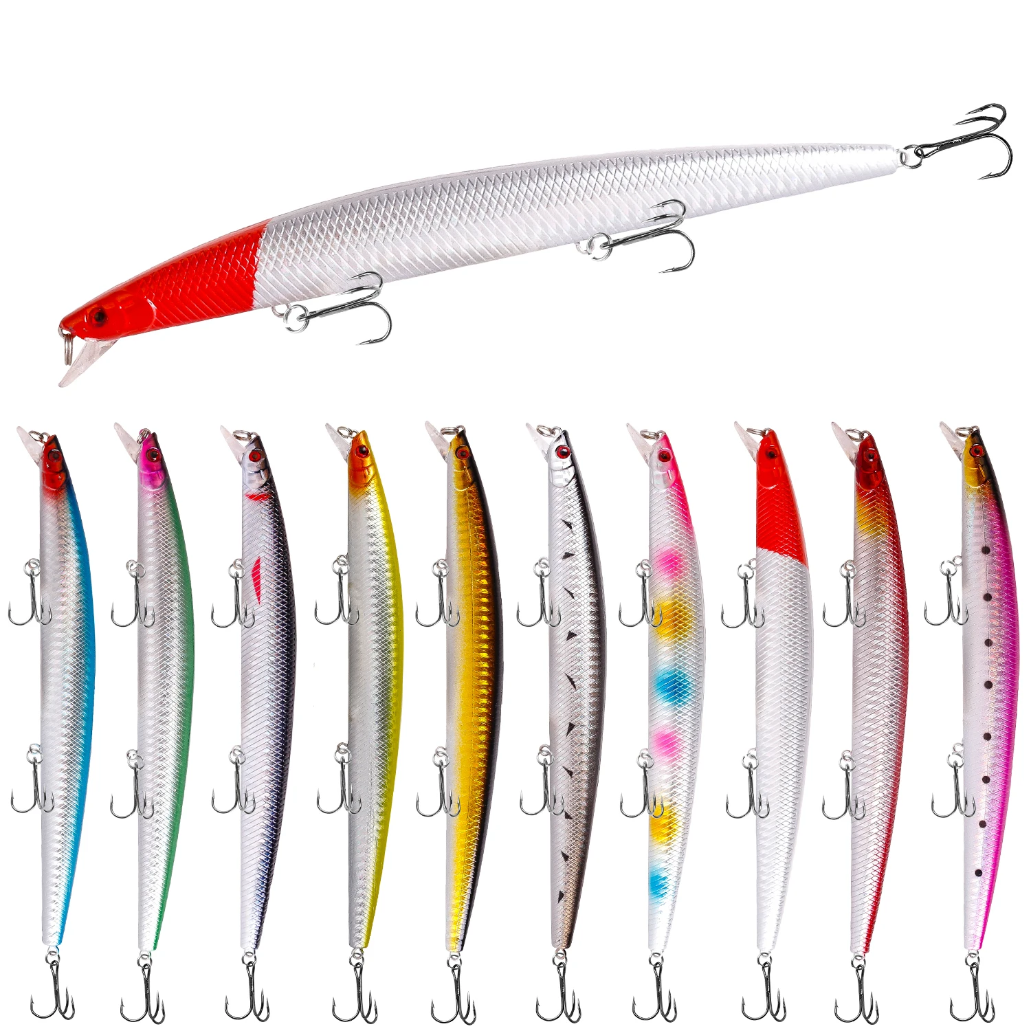 1Pc 24g 18.5cm Big Minnow Lure Floating Sea Fishing Lures Hard Bait Pesca Artificial Jig Wobblers Crankbait Fishing Tackle