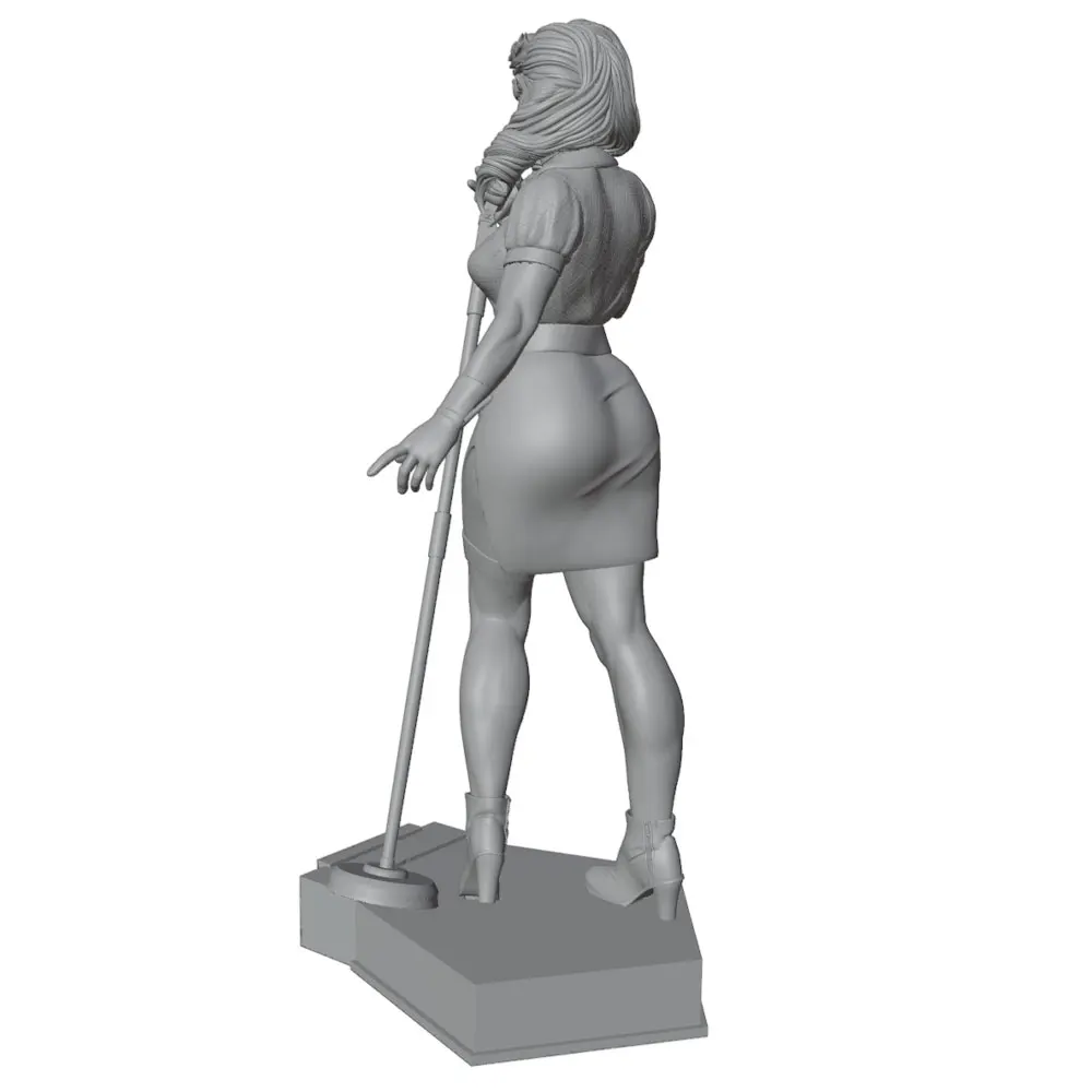 Figura resina sin pintar 75mm miniatura coleccionismo role - imagen 2