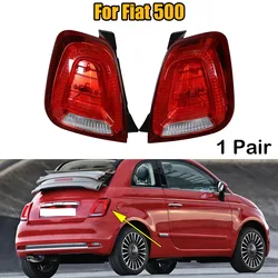 1 Pair For Fiat 500 Car Tail Light Rear Taillight Brake Driving Reversing Lamp Turn Signal Lamp Car Accessories Left Right