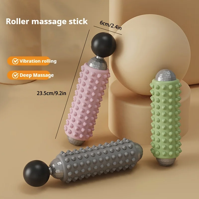 Customizable 1800mAh Electric Massage Stick: Full-Body & Foot Reflexology, USB Rechargeable