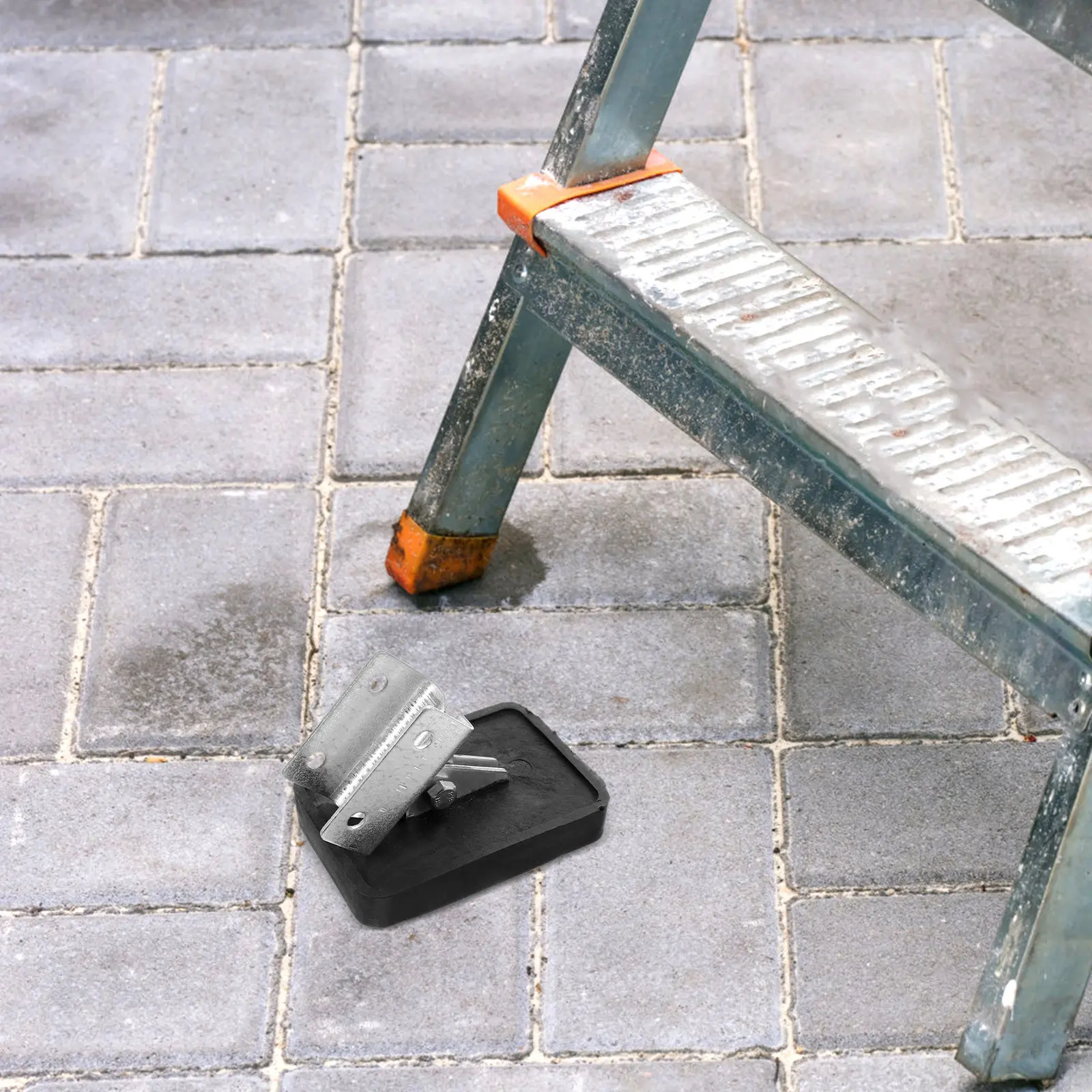 Thickened Ladder Foot Pad Non Slip Retractable Stabilizer Ladder Feet Protector Heavy Duty Rubber Cushion Suitable for Folding