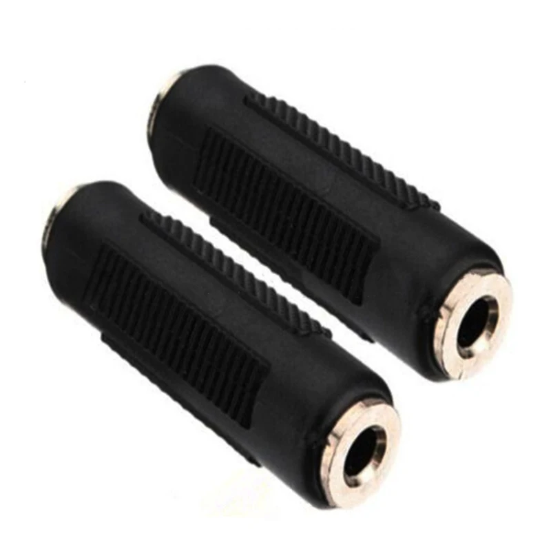 1PCS 3.5mm Jack Coupler Gold Plated 3.5 mm Female to 3.5mm Female Jack plug audio Stereo Coupler Socket Adapter connectors