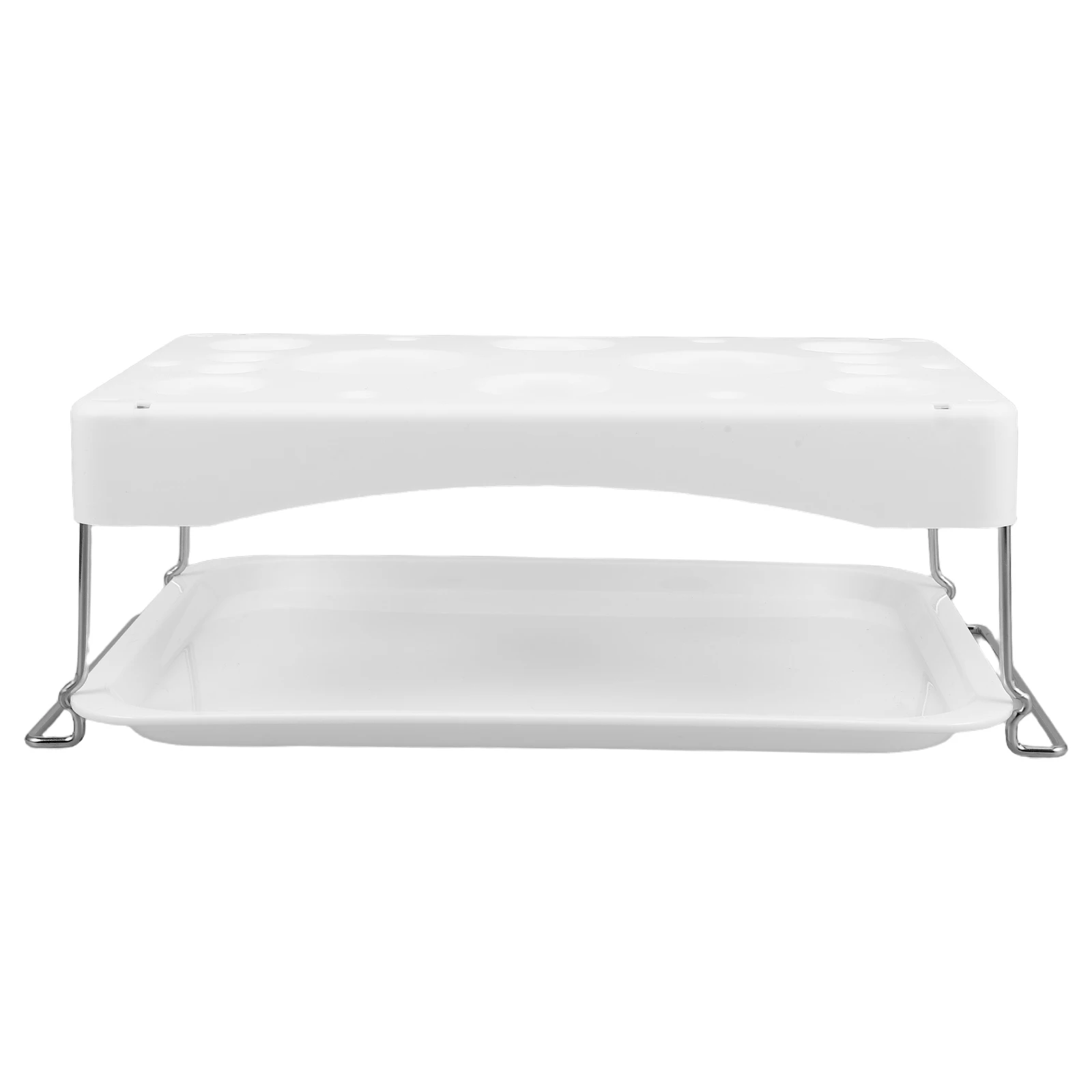 

Cake Decorating Rack Icing Bag Holder White Color Multiple Cavities Baking Tools Storage Cream Bag Stand Piping Nozzle Display