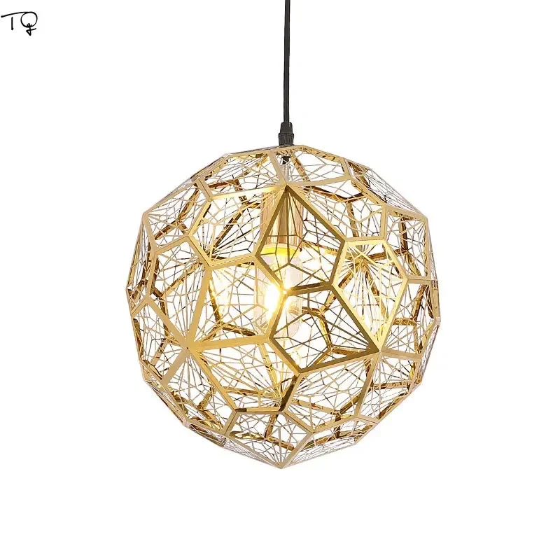 

Nordic Individual Designer Diamond Pendant Light Rose Gold/Chrome Lampshade Restaurant Living/Dining Room Salon Cafe Hotel Bar