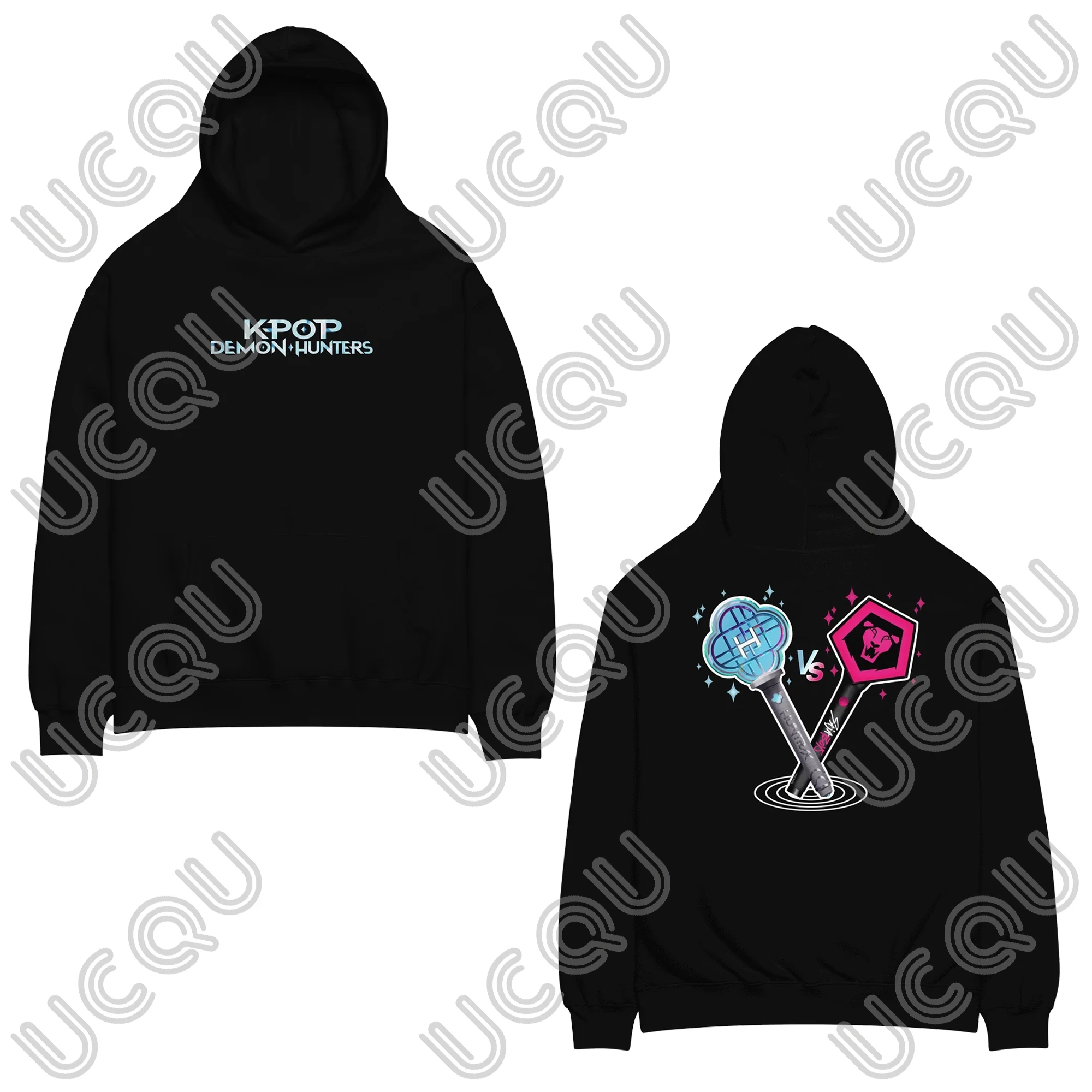 

Новинка 2025 года, толстовки KPop Demon Hunters, зимняя флисовая повседневная толстовка, топ для женщин и мужчин, топы, одежда