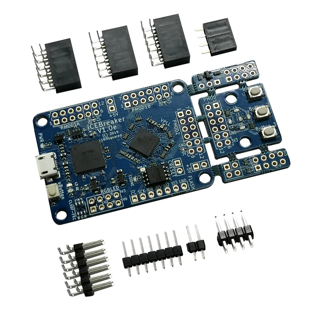 Placa de desarrollo para Python FPGA, ICEBreaker 1.0E, programación gráfica que se ejecuta fácilmente, RISC-V