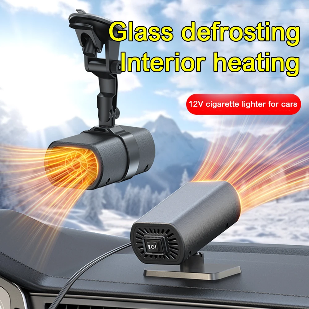 12V 200W Electric Car Heater Electric Cooling Heating Fan Portable Demister Defroster Dryer Windshield Defogging Accessroies