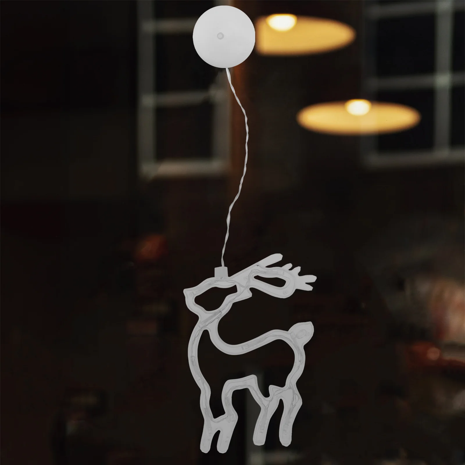 

10 светодиодных гирлянд в форме лося для окон, яркие декоративные гирлянды для Рождества, свадьбы, вечеринки, внутреннего освещения