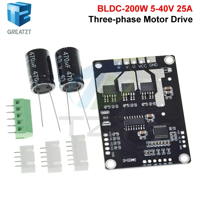 1/3PCS BLDC-200W 5V-40V 25A Inductive Brushless Hall Motor Control PWM Three-phase Motor Drive Module