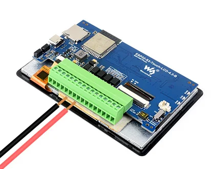 SCBRHMI 7 inch TFT LCD Display HMI Touch Screen 800 x 480 module LCD display compatible with Arduino Raspberry Pi STM32 MEGA supports photo video audio including GUI Design software