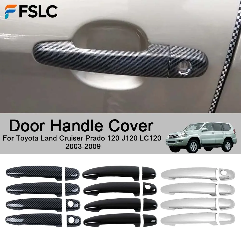 

Cars Accessories Door Handle Cover For Toyota Land Cruiser Prado 120 J120 LC120 2003-2009 Car Decoration Styling Upgrade