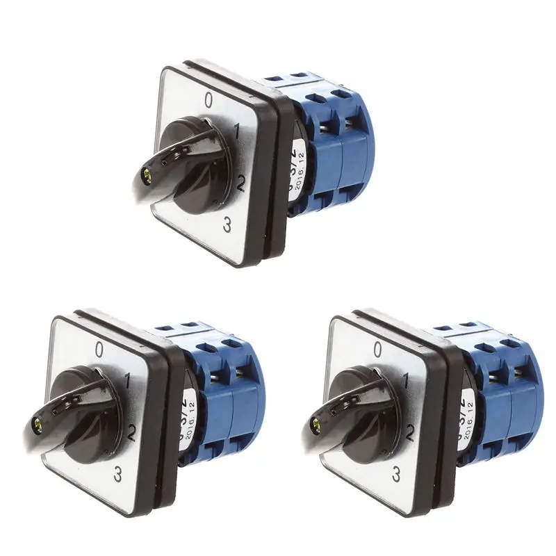 

Поворотный переключатель SEWS-3X 660В 20А с 6 клеммами и 4 положениями