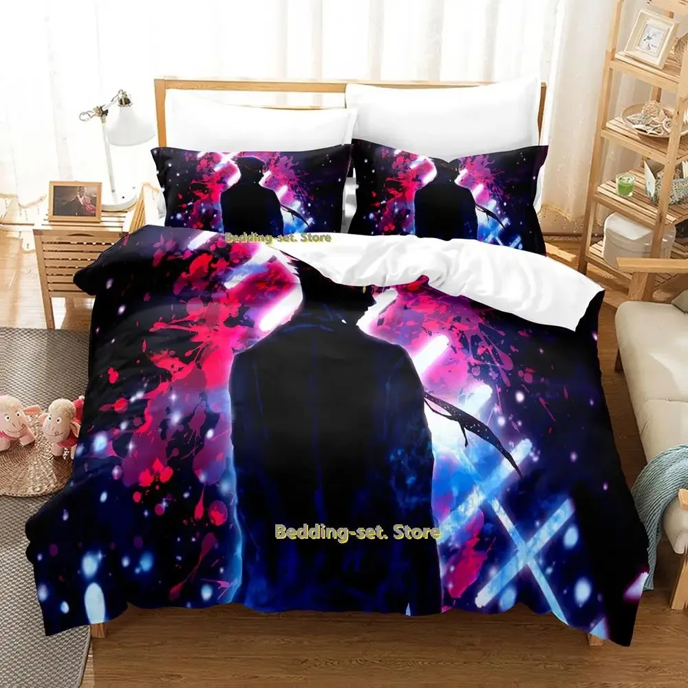 2024 Jujutsu Kaisen Kento Nanami Bedding Set Single Twin Full Queen King Size Bed Set Adult Kid Bedroom Duvetcover Sets Anime