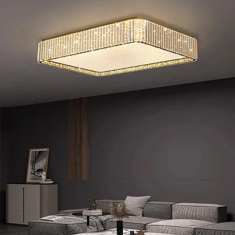 

2025 Modern Luxury Crystal Ceiling Light Villa Master Bedroom Ceiling Light Living Room Dining Room Study Room Home Light