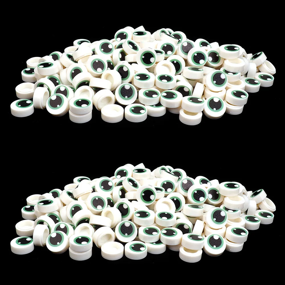 MOC 10PCS Printed 98138 Anime Green Eye Pattern Building Blocks Vivid Figures Compatible Bricks Particle Toy Children Kid Gifts