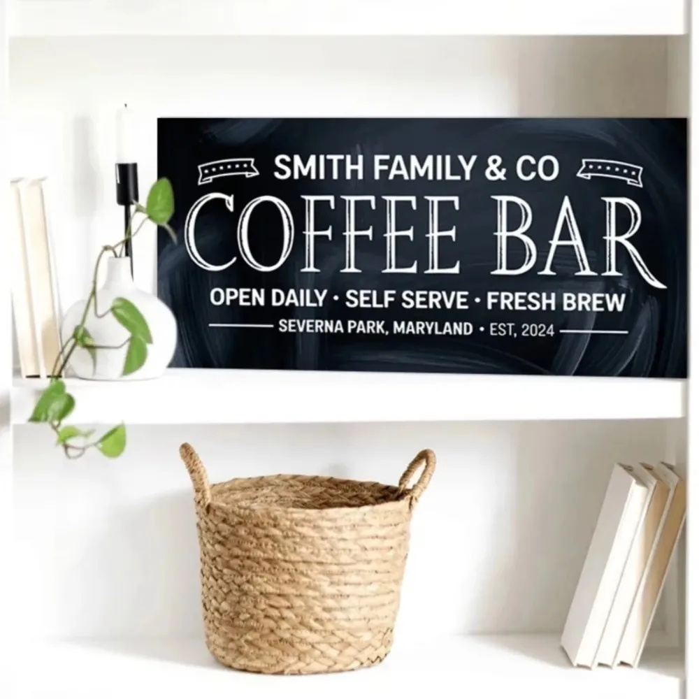 CIFbuy Custom Retro Cave Bar Decorative Metal Tag, Customizable Waterproof Wall Decor Man Cave Home Bar