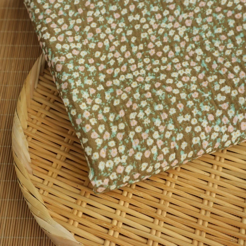 135x50cm Baumwolle Retro Doppellagige Gaze Plissiertes Heimgebrauchs-Lätzchen-Handtuch Decke Schlafkleidung Badetuch Nähstoff – Detail 11