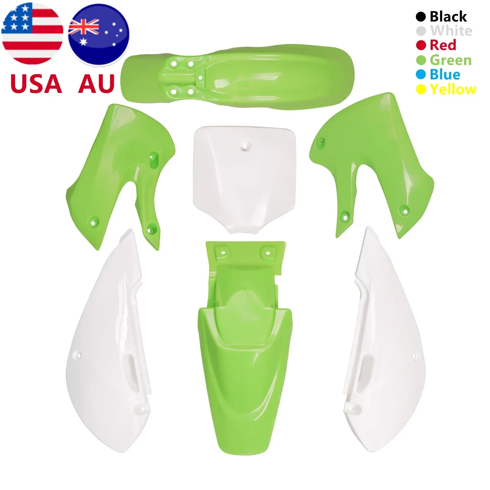 TDPRO For Kawasaki KLX110 KX65 Suzuki DRZ110 Motorcycle Plastic Fender Fairing Kit Full Body Cover Kits Fenders Mudguard