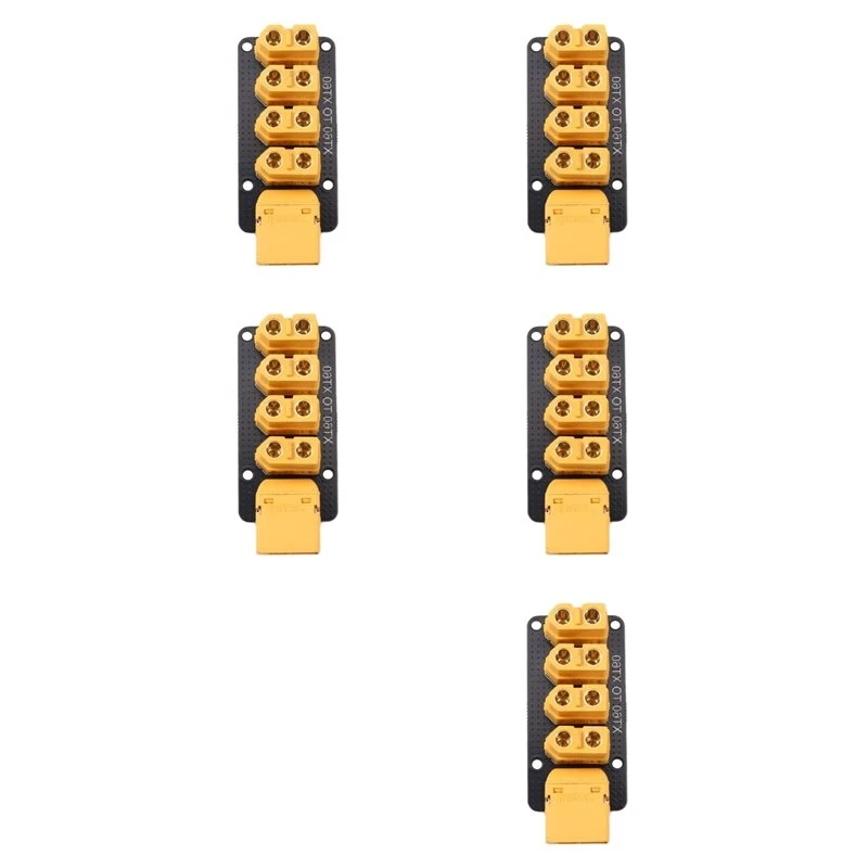 AC88-5X 200A Power Distribution Board 4 Channels XT60 Connector Male Female Plug 45X23mm PCB Welding Board Plate For RC Car