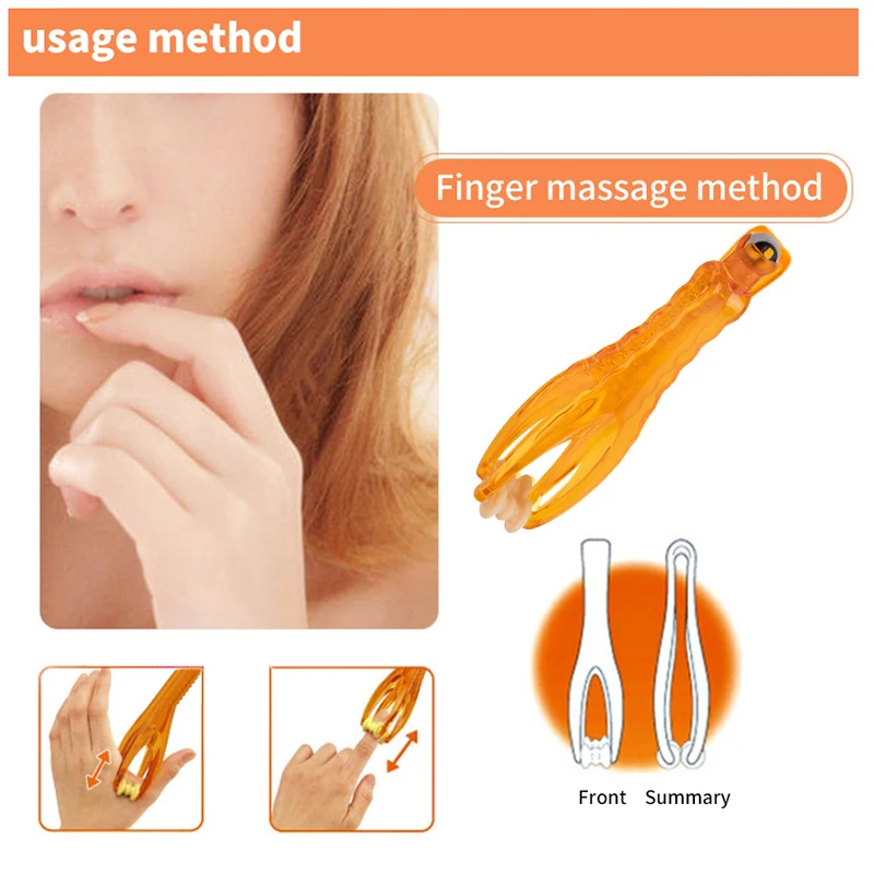 Steel/Magnetic Bead Finger Joints Massager Dual-Row Roller Design Easy Use Relieve Finger Fatigue Promote Blood Circulation