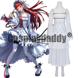 IN STOCK Strega Chidori Yoshino Cosplay Costume White Long Gothic Lolita Dress