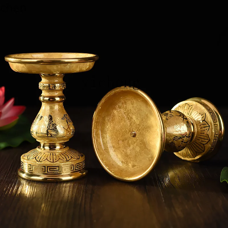 HXL Buddhist Needle Candle Holder Candle Holder Ghee Candle Holder  Needle Long Ming Seat