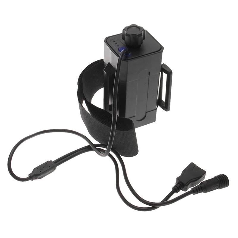 [B24B!】 4X 18650 Waterproof Battery Pack Case For Bike Lamp, Outdoor LED Headlight Power Supply Holder USB Battery Housing Cover