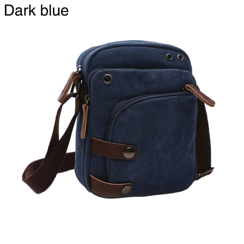 Casual Men's Canvas Shoulder Bag Vintage Sling Bag Travel Crossbody Bags Messenger Bag