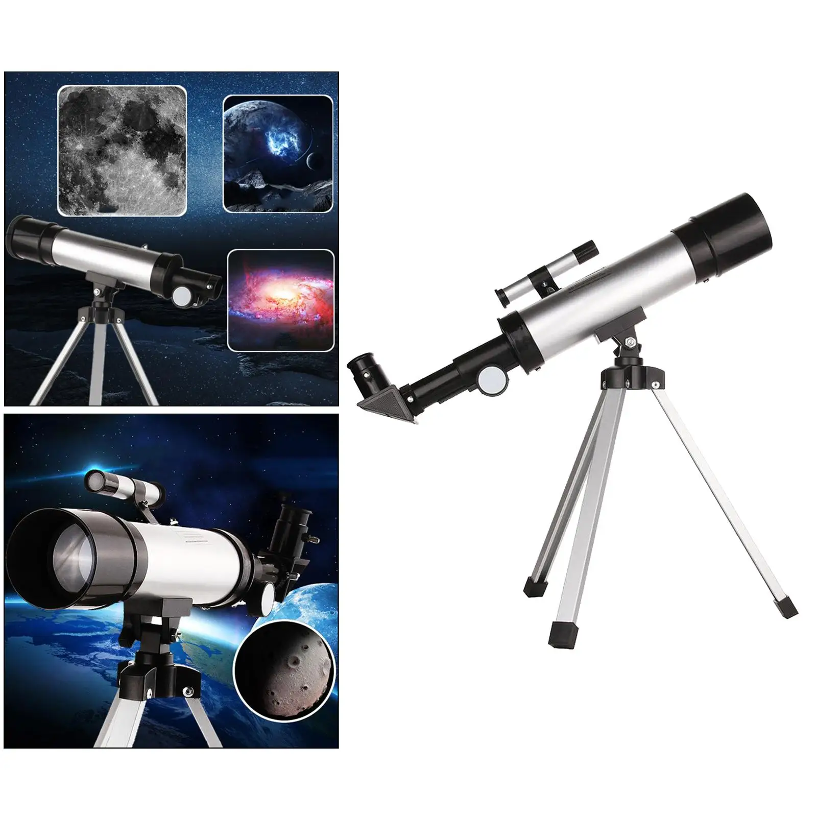 F36050 Astronomical Reflector Telescope Set w/ Tripod Scope Monocular