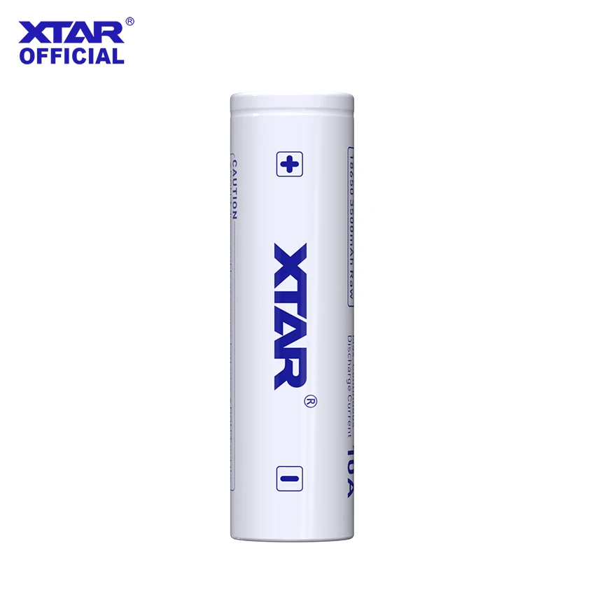 XTAR 4/8PCS 3.6V 18650 3500mAh RAW Rechargeable Li-ion Battery (Without Protection Circuit Board)  10A Discharge  500+ Cycle