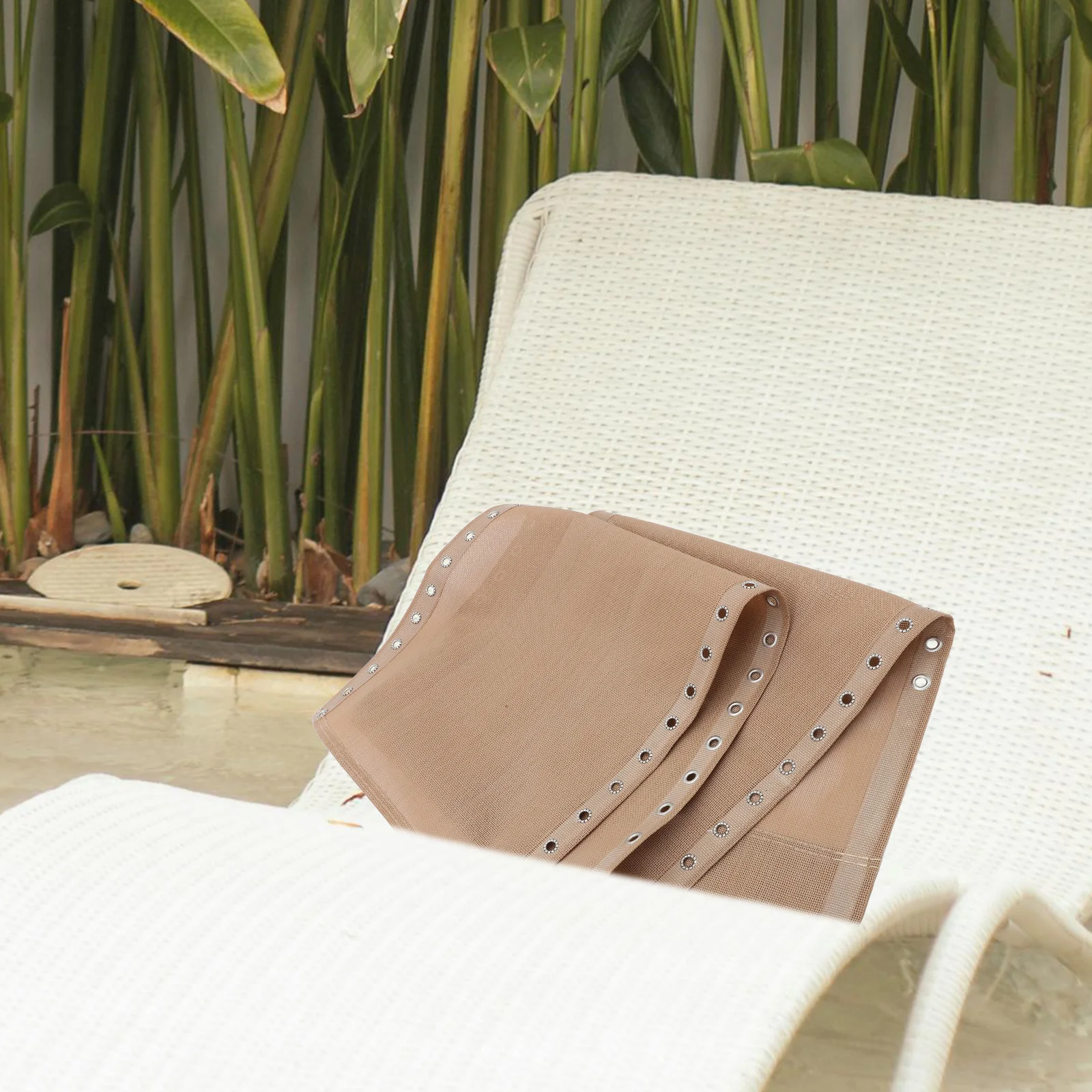 ラウンジチェア交換用ファブリックセット 強力な紫外線耐性 ポータブルチェアキャンバス 庭 キャンプ旅行 パティオ家具のアップグレード用