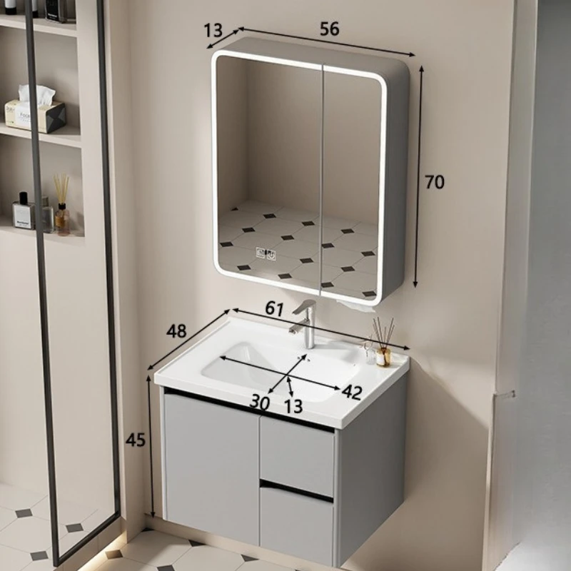 Decoración Hotel gabinetes De baño creativo nuevo estilo interior gabinetes De baño almacenamiento muebles para el hogar Gabinete De Baño Lsysg