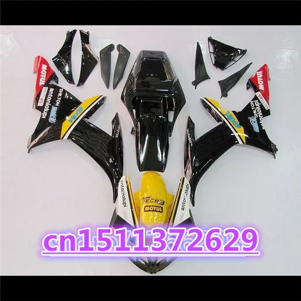 Hot sales For 02-03  YZF R1 02 03 YZF 1000 yellow black YZF-R1 YZF-1000 YZFR1 YZF1000 2002 2003 Fairing Body-Dor D