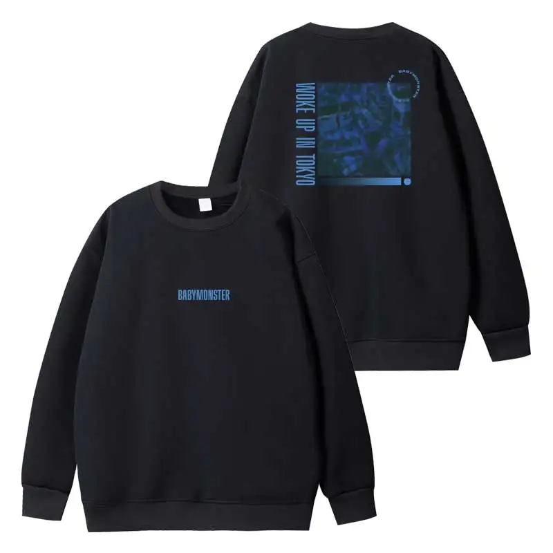 BABYMONSTER DRIP Hoodies Kpop Fashion Women Men Autumn Loose