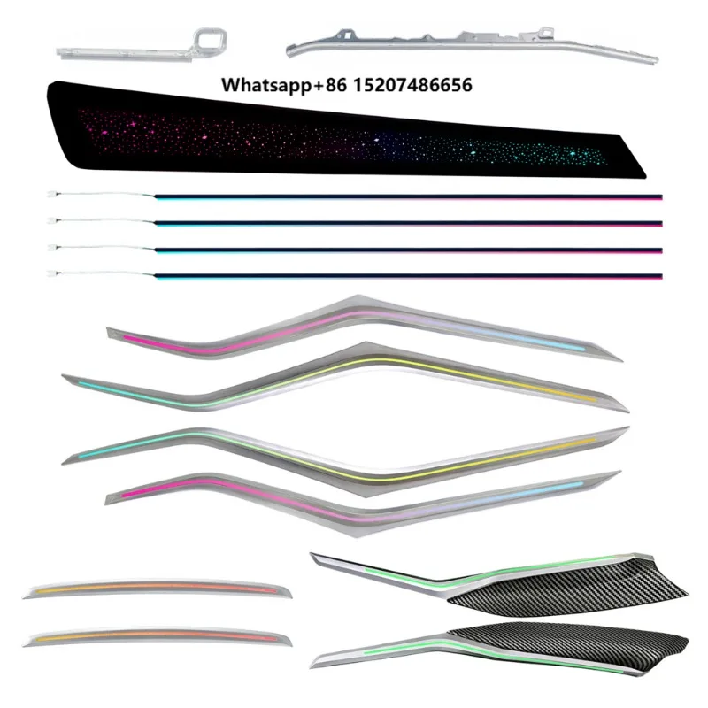 Dynamic Starry Striped Panel LED Light Auto Ambient Light Interior Atmosphere