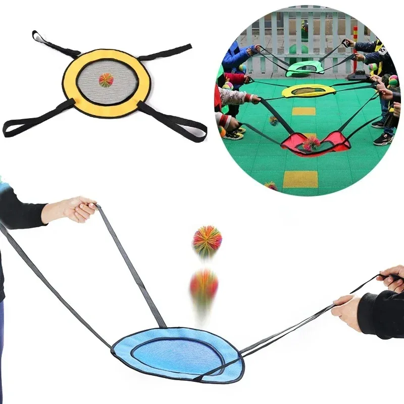 Double Toss Trampoline Spel Speeltuin Stuiterende Bal Kleuterschool Twee Speler Interactief Toss en Catch Ball Game Ouder-kind Speelgoed