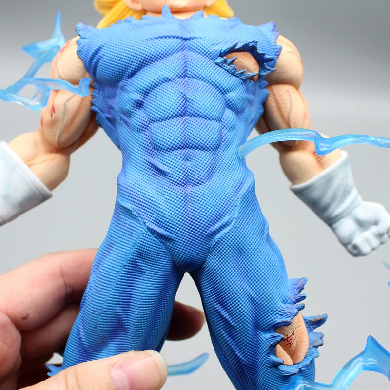 Hot 27cm Dragon Ball Z Majin Vegeta Anime Figure Self-destruct  Super Saiyan Action Figures Pvc Statue Figurine Model Toys Gift