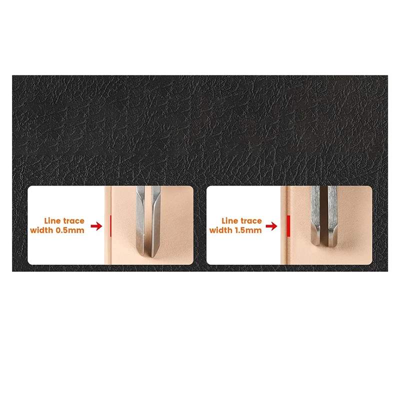 ABLU-plier à bord réglable pour outils d'artisanat et de travail du cuir, acier inoxydable avec manche en noyer noir