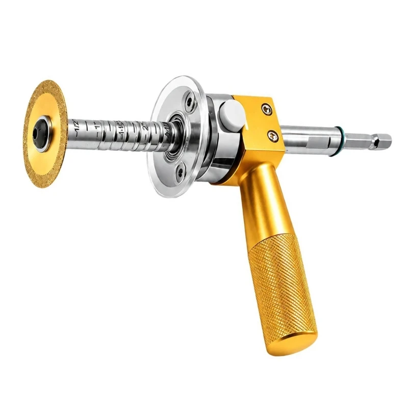 Pipe Cutting Tool for PVC Installation with Side Handle, Depth Scale, Cutting Disc, Aluminum Components and Steel Rod high
