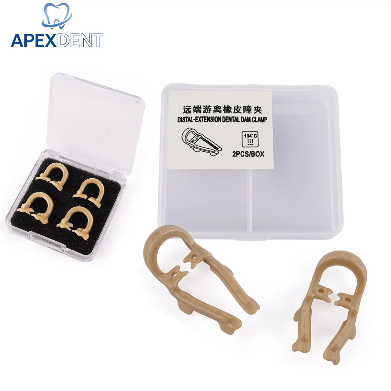 Dental Dam Rubber Clamp Separator Ring Sectional Contoured Clamp Dam Clips Barrier Clamps Dentistry LabTools Autoclavable 134°C