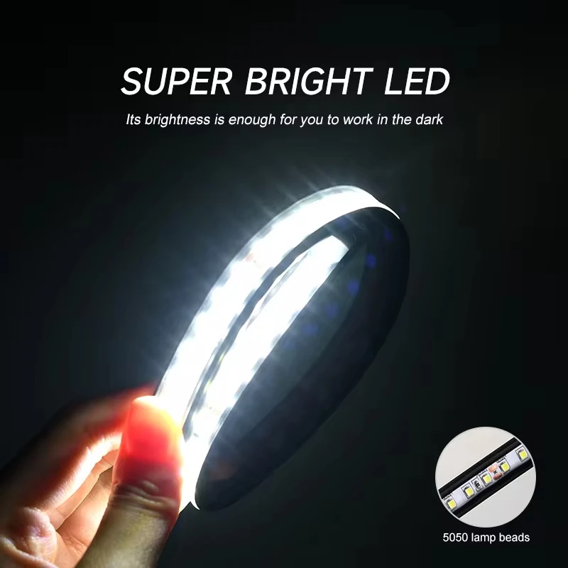 12V Universal Car Under Hood Engine Repair White LED Light Bar with Switch Control Fits Any Vehicle Maintenance Lamp Lighting