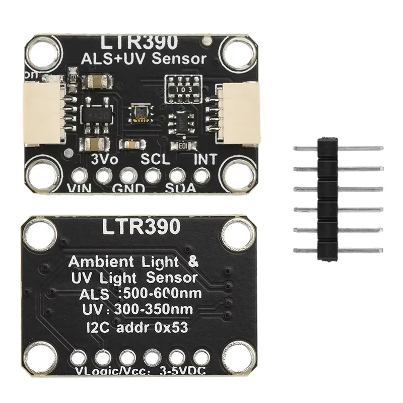 

Well Made-LTR390 UV Light Detection Sensor, 300Nm To 350Nm, For Ultraviolet Ray Sensing And Weather Experiments, I2C Interface