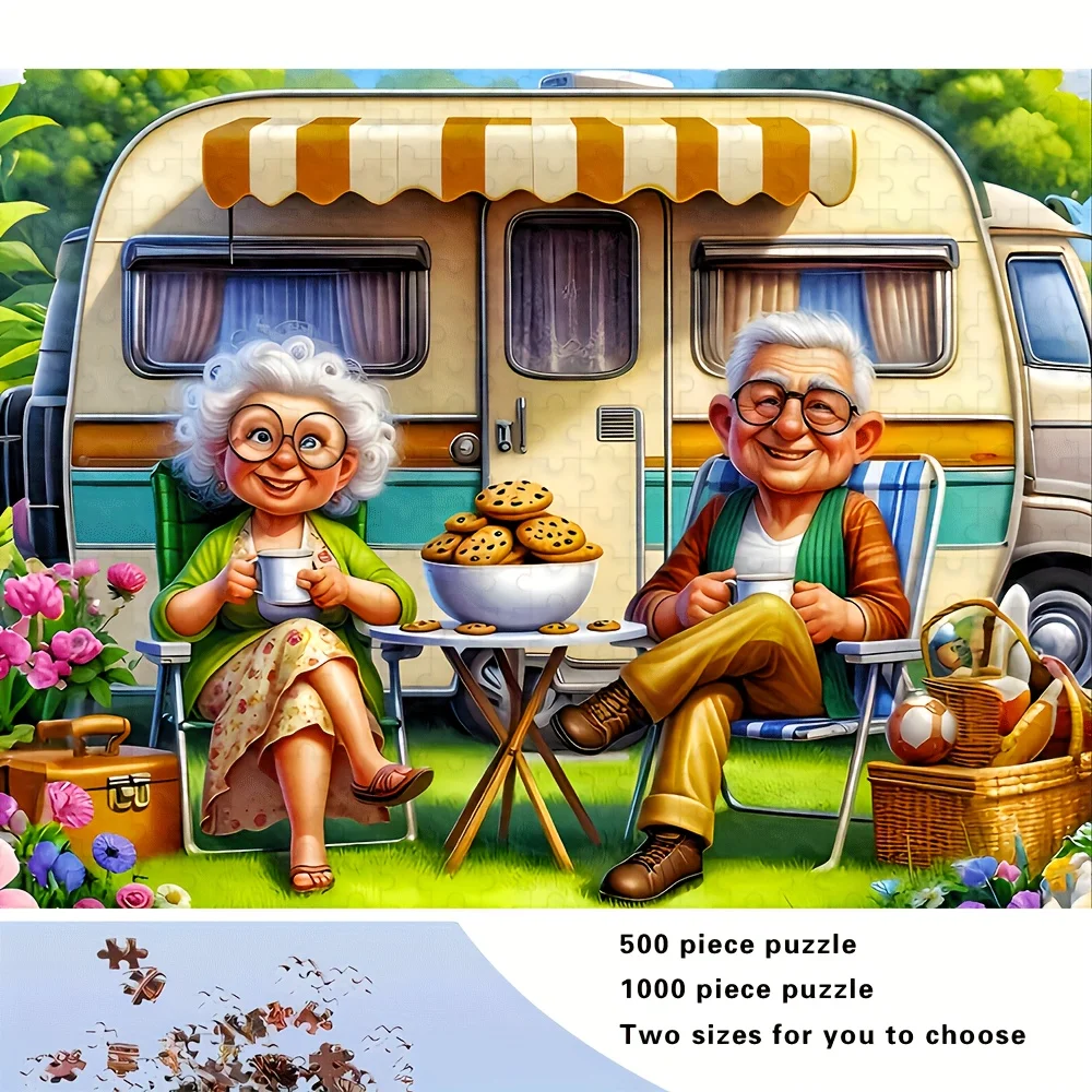 [Weihnachten] 500/1000-teiliges Puzzle für Erwachsene, hochwertiges, entspannendes, lustiges Familienspiel, perfekt für Geburtstage, Weihnachten, Halloween und