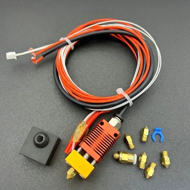 Hot End Extrusion Head Kit with 1m Black Teflon Tube for Ender3 for Ender3 V2 3D Printer Accessories