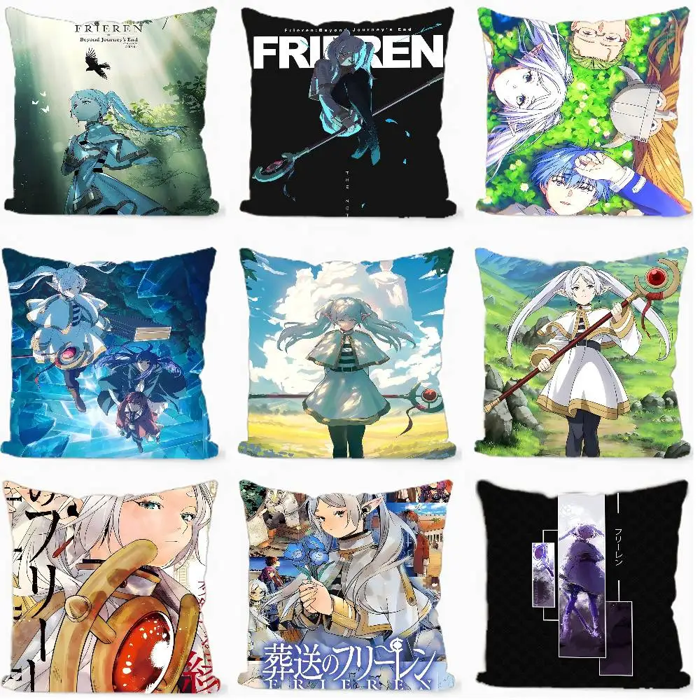 

F-Frieren Beyond Journeys End Pillow Cushion Cover Pillowcase Living Room Sofa Home Decor Customized