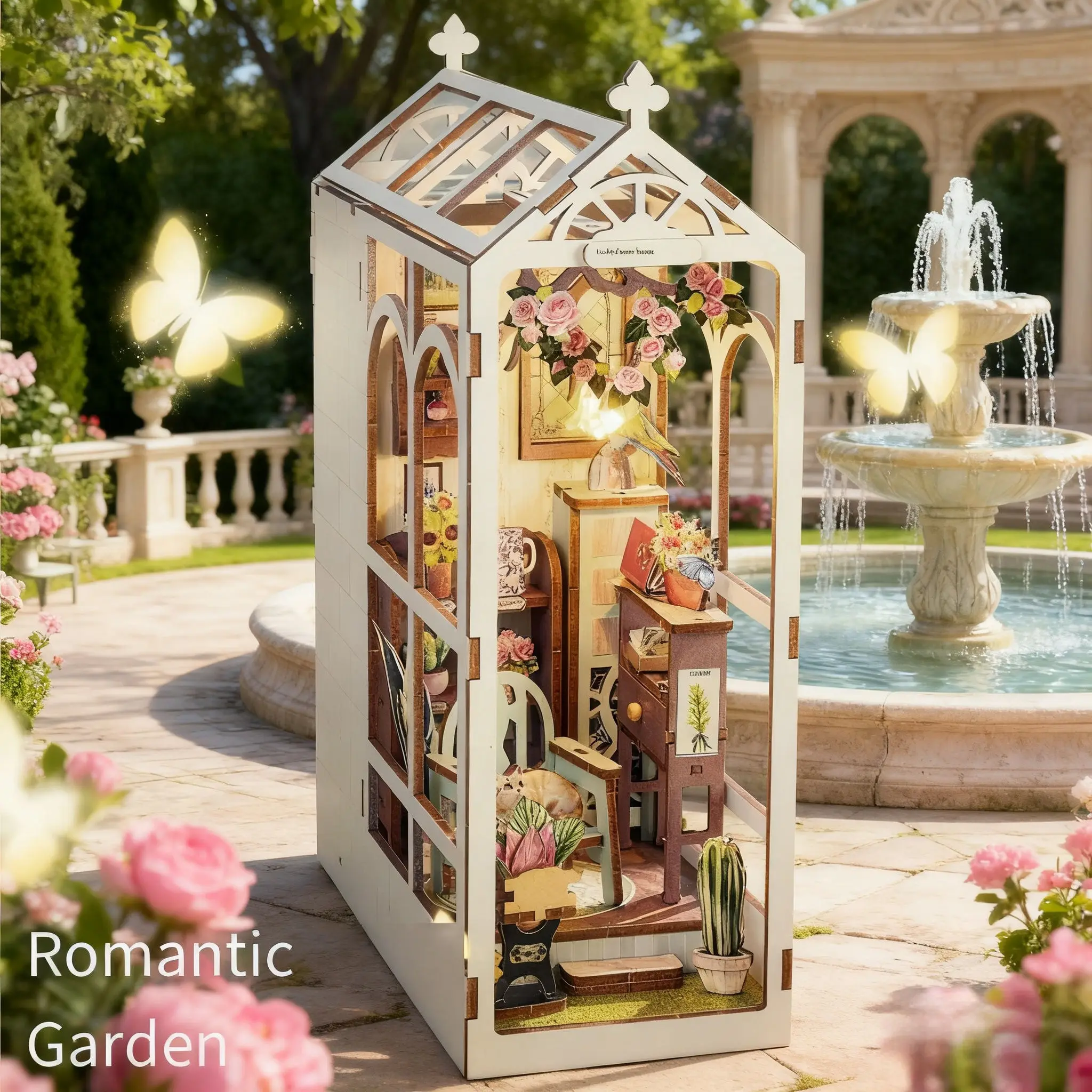 

DIY 3D Bookend Puzzle Building Kit Desk Decor Souvenir Gift For Birthday Graduation Christmas