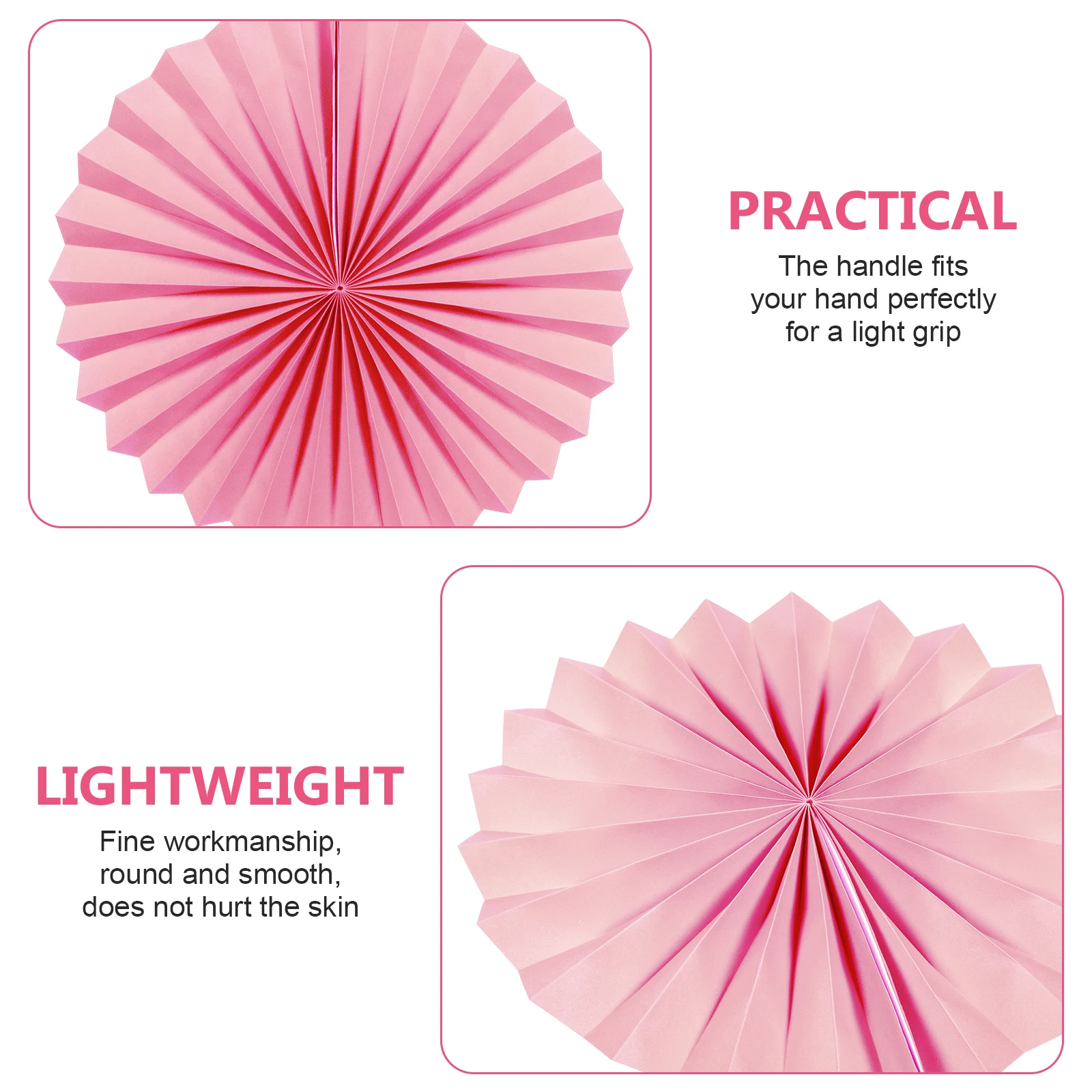 

6 Pcs Paper Fans Decor Party Decorations Fans Bright Color Detailed Craftsmanship Portable Lightweight Home Decor Honeycomb