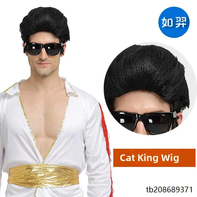 loween Marilyn Monroe Costume Skirt And Wig Big Wave Elvis Presley Impersonation Performance Clothing Women's Ethnic Wear