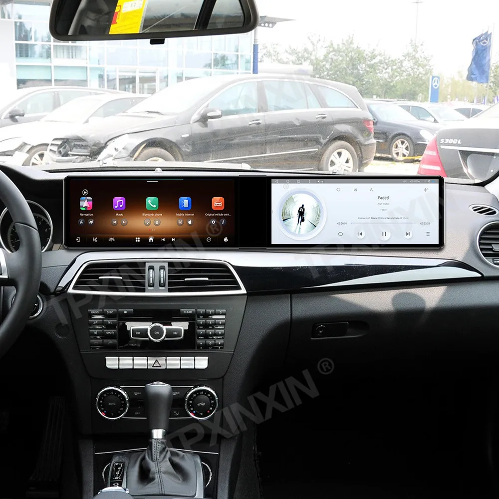 

Android 14 Auto 24.6" Dual Screen For Mercedes Benz C Class 2011-2014 Car Radio GPS Navigation Passenger Head Unit DSP Carplay